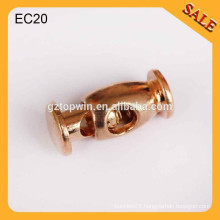 EC20 Custom clothing accessories metal cord stoppers one hole